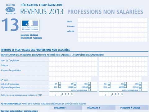 Declaration D Impot Auto Entrepreneur Devenir Auto Entrepreneur